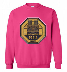 Pray For Paris Notre Dame Cathedral Fire 2019 Unisex Softstyle T-Shirt with Tear Away Label Notre-dame de Paris Crewneck Sweatshirt - zezetee