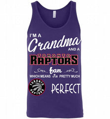 I'M A Grandma And A Toronto Raptors Fans Perfect Tank - zezetee