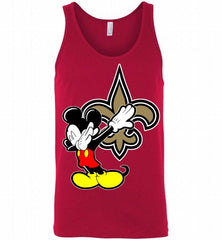 Disney Mickey Mouse Dabbing New Orleans Saints Tank - zezetee
