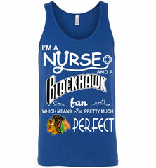 I'M A Nurse And A Chicago Blackhawks Fans Gift Tank - zezetee