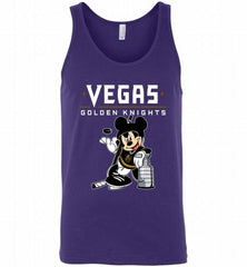 MICKEY VEGAS GOLDEN KNIGHTS WITH THE STANLEY CUP HOCKEY NHL Tank - zezetee