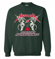 Metallica Carolina Hurricanes Logo Crewneck Sweatshirt - zezetee