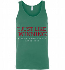 I JUST LIKE WINNING New England Patriots Tank - zezetee