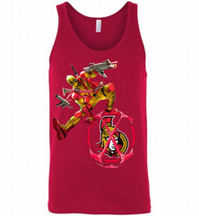 Deadpool Fan Love Ottawa Senators Awesome Tank - zezetee