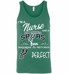 I'M A Nurse And A San Antonio Spurs Fans Perfect Tank - zezetee