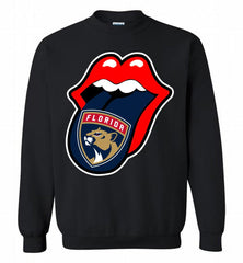 Florida Panthers  x The Rolling Stones Logo Crewneck Sweatshirt - zezetee