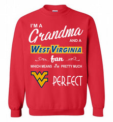 I'M A Grandma And A West Virginia Mountaineers Fan Crewneck Sweatshirt - zezetee