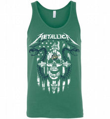 Metallica Snake Skull Utah Jazz Logo Tank - zezetee