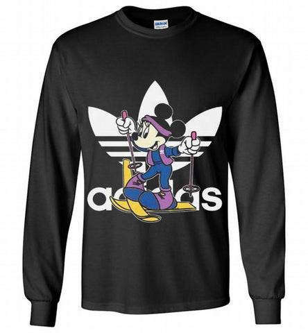 ADIDAS SKI MINNIE MOUSE DISNEY SPORTS Gildan Long Shirt - zezetee