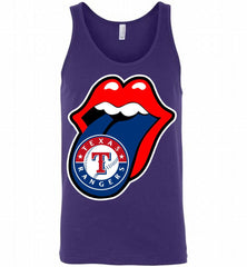Texas Rangers  x The Rolling Stones Logo Tank - zezetee