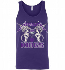 Metallica Sacramento Kings Logo Tank - zezetee