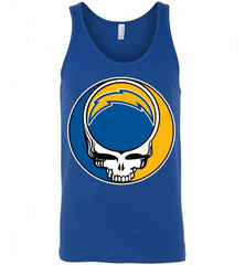 Los Angeles Chargers Grateful Dead Logo Band Tank - zezetee