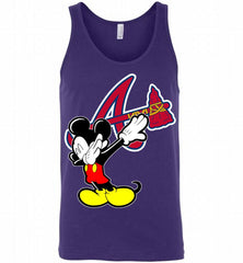 Disney Mickey Mouse Dabbing Atlanta Braves Tank - zezetee