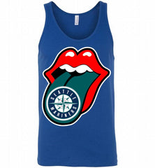 Seattle Mariners  x The Rolling Stones Logo Tank - zezetee