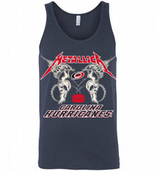 Metallica Carolina Hurricanes Logo Tank - zezetee