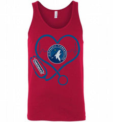 Nurse Heartbeat Love MinnesotaTimberwolves Tank - zezetee