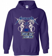 Metallica Tampa Bay Lightning Logo Hoodie - zezetee