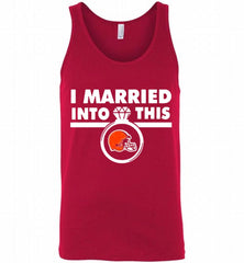 I MARRIED INTO THIS CLEVELAND BROWNS GIFT Tank - zezetee