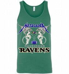 Metallica Baltimore Ravens Logo Tank - zezetee