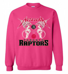 Metallica Toronto Raptors Logo Crewneck Sweatshirt - zezetee