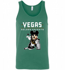 MICKEY VEGAS GOLDEN KNIGHTS WITH THE STANLEY CUP HOCKEY NHL Tank - zezetee