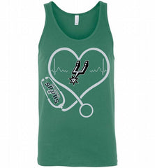 Nurse Heartbeat Love San Antonio Spurs Tank - zezetee