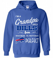 I'M A Grandpa And A Buffalo Bills Pretty Much Perfect Hoodie - zezetee