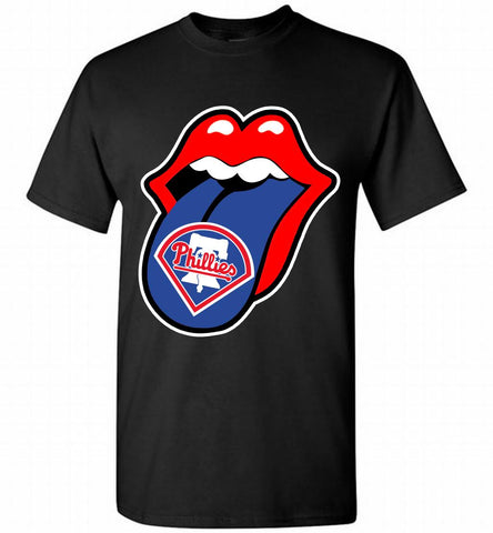 Philadelphia Phillies  x The Rolling Stones Logo Shirt - zezetee
