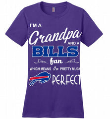 I'M A Grandpa And A Buffalo Bills Pretty Much Perfect Ladies Perfect - zezetee
