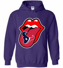 Houston Texans  x The Rolling Stones Logo Hoodie - zezetee