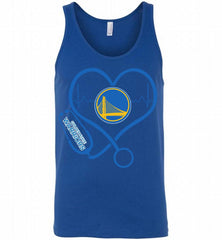 Nurse Heartbeat Love Golden State Warriors Tank - zezetee