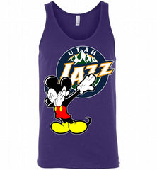 Disney Mickey Mouse Dabbing Utah Jazz Tank - zezetee