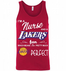 I'M A Nurse And A Los Angeles Lakers Fans Perfect Tank - zezetee