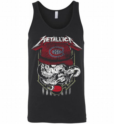 Metallica Skull Snake Montreal Canadiens Tank - zezetee
