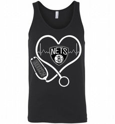 Nurse Heartbeat Love Brooklyn Nets Tank