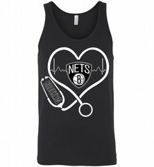 Nurse Heartbeat Love Brooklyn Nets Tank - zezetee