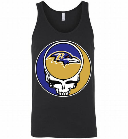 Baltimore Ravens Grateful Dead Logo Band Tank - zezetee
