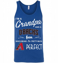 I'M A Grandpa And A Arizona Diamondbacks Fans Gift Tank - zezetee