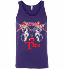 Metallica Louisiana Tech Bulldogs Logo Tank - zezetee