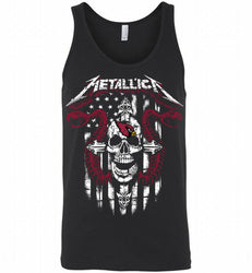 Metallica Snake Skull Arizona Cardinals Logo Tank