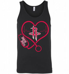 Nurse Heartbeat Love Houston Rockets Tank