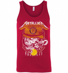 Metallica Skull Pittsburgh Pirates Logo Tank - zezetee
