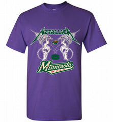 Metallica Minnesota Wild Logo Shirt - zezetee