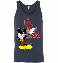 Disney Mickey Mouse Dabbing St Louis Cardinals Tank - zezetee