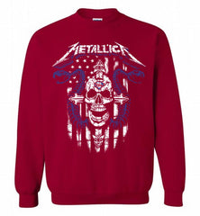 Metallica Philadelphia Phillies Logo Crewneck Sweatshirt - zezetee
