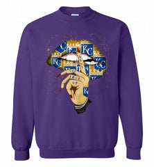 MLB Royals Lip Shut The Fuck Up Crewneck Sweatshirt - zezetee