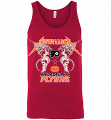 Metallica Philadelphia Flyers Logo Tank - zezetee