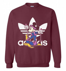 ADIDAS SKI MINNIE MOUSE DISNEY SPORTS Crewneck Sweatshirt - zezetee