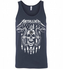 Metallica Snake Skull Brooklyn Nets Logo Tank - zezetee