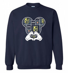 VEGAS GOLDEN KNIGHTS MICKEY LOVE Crewneck Sweatshirt - zezetee